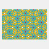 Feuille De Papier Cadeau Tout est Bright Jaune & Bleu (Devant)