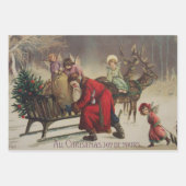 Feuille De Papier Cadeau Toute la joie de Noël (Devant)