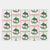 Feuille De Papier Cadeau Toy Fox Terrier Noël (Devant 2)