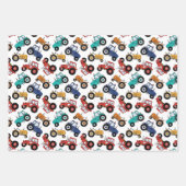 Feuille De Papier Cadeau Tractor Farm (Devant)