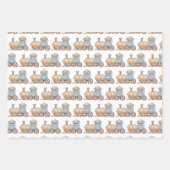 Feuille De Papier Cadeau Train (Devant 3)