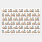 Feuille De Papier Cadeau Train (Devant 2)