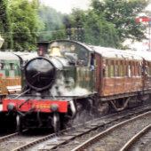 FEUILLE DE PAPIER CADEAU TRAIN À VAPEUR