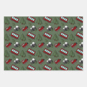 Feuille De Papier Cadeau Train d'aventure mignon (Devant)