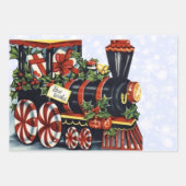 Feuille De Papier Cadeau Train de vacances (Devant 3)