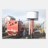 FEUILLE DE PAPIER CADEAU TRAINS À VAPEUR (Devant 3)