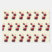 Feuille De Papier Cadeau Trains avec coeur (Devant 3)