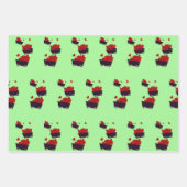 Feuille De Papier Cadeau Trains avec coeur (Devant 2)