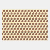 Feuille De Papier Cadeau Tranches de gâteau au chocolat (Devant 3)