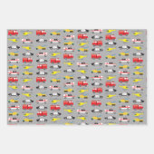 Feuille De Papier Cadeau Transport des véhicules d'urgence (Devant 2)