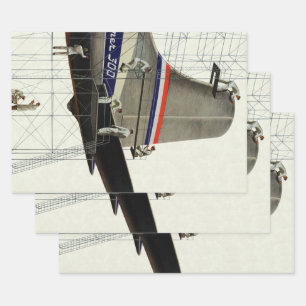 Feuille De Papier Cadeau Transport vintage, Maintenance d'avion
