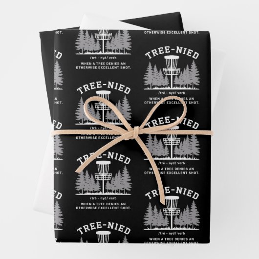 Feuille De Papier Cadeau Tree Nied Disc Golf Funny Stupid Tree-nied (En situation)