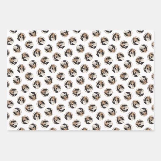 Feuille De Papier Cadeau Treeing Walker Coonhound Peinture Chien Art origin (Devant 2)