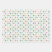 Feuille De Papier Cadeau Trees and Twinkles (Devant)