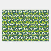 Feuille De Papier Cadeau Trèfle vert irlandais  (Devant 3)