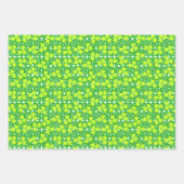 Feuille De Papier Cadeau Trèfle vert irlandais  (Devant 2)