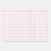 Feuille De Papier Cadeau Treillis Rose Clair - Blanc (Devant 3)