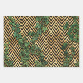 Feuille De Papier Cadeau Trellis du jardin doré (Devant 2)
