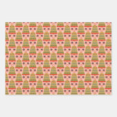 Feuille De Papier Cadeau Très Joyeux Motifs de Noël (Devant 3)