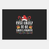 Feuille De Papier Cadeau Très Probable D'Être Père Noël Favorite Favorite F (Devant)