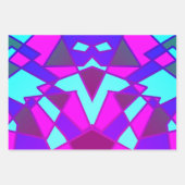 Feuille De Papier Cadeau Triangle Abstrait (Devant 3)