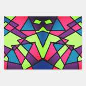 Feuille De Papier Cadeau Triangle Abstrait (Devant 2)
