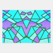 Feuille De Papier Cadeau Triangle Abstrait (Devant)