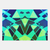 Feuille De Papier Cadeau Triangle Abstrait (Devant)