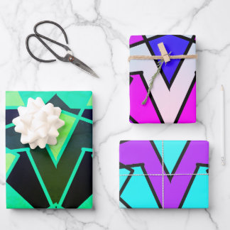 Feuille De Papier Cadeau Triangle Abstrait