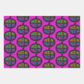 Feuille De Papier Cadeau Trick Me Traite, Halloween Multi-Couleur (Devant 2)