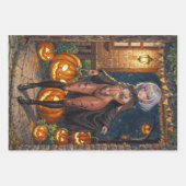 Feuille De Papier Cadeau Trick ou le traitement, Brave Halloween Costume Gi (Devant)