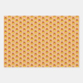 Feuille De Papier Cadeau Tricoter ou traiter Halloween Citrouille Corn bonb (Devant 2)