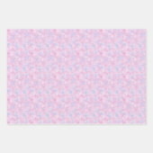 Feuille De Papier Cadeau Trio Abstrait Rose (Devant 3)