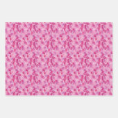 Feuille De Papier Cadeau Trio Abstrait Rose (Devant 2)