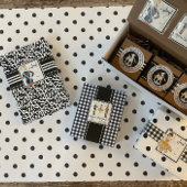 Feuille De Papier Cadeau Trio Black and White Paper