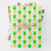 Feuille De Papier Cadeau Trio d'art de la pop ananas (En situation)