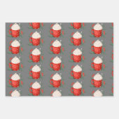 Feuille De Papier Cadeau Trio de friandises de Noël (Devant 3)