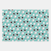 Feuille De Papier Cadeau Trio des olives rétro atomiques (Devant 3)