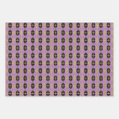 Feuille De Papier Cadeau Trio Diamond & Gold Grid V (Devant)