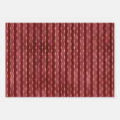 Feuille De Papier Cadeau Trio gothique de Noël (Devant)