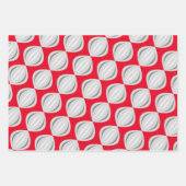 Feuille De Papier Cadeau Trio Retro Atomic Art Baubles (Devant 3)