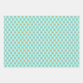 Feuille De Papier Cadeau Trio Retro Atomic Art Baubles (Devant 2)