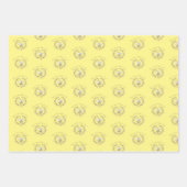 Feuille De Papier Cadeau Trio Whimsical Bee Wreath (Devant 3)