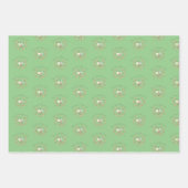 Feuille De Papier Cadeau Trio Whimsical Bee Wreath (Devant)