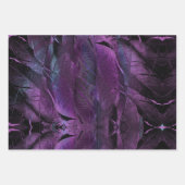 Feuille De Papier Cadeau Trois Art Abstrait pourpre (Devant 2)