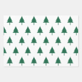 Feuille De Papier Cadeau Trois couleurs de l'arbre de Noël (Devant)