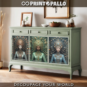 Feuille De Papier Cadeau Trois couleurs, une seule humanité -