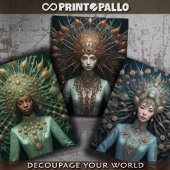 Feuille De Papier Cadeau Trois couleurs, une seule humanité -