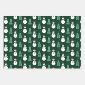 Feuille De Papier Cadeau Trois modèles de motoneige à motifs (Devant 3)