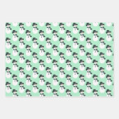 Feuille De Papier Cadeau Trois modèles de motoneige à motifs (Devant 2)